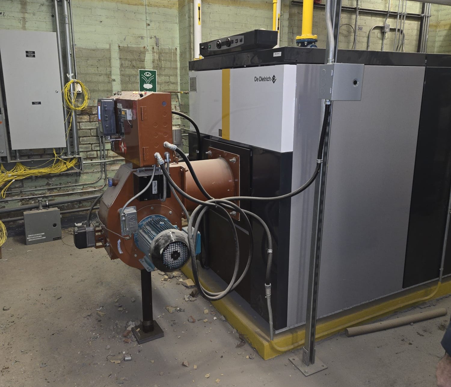 Commercial boiler installation project